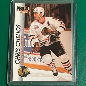 Chris Chelios #34 1992-93 Pro Set Hockey Trading Card